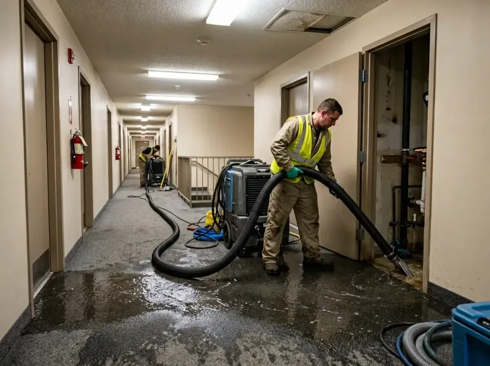 multi-unit-apartment-hallway-f-005 — frequently asked questions, Emergency Burst Pipe Water Extraction & Removal in Brooking…